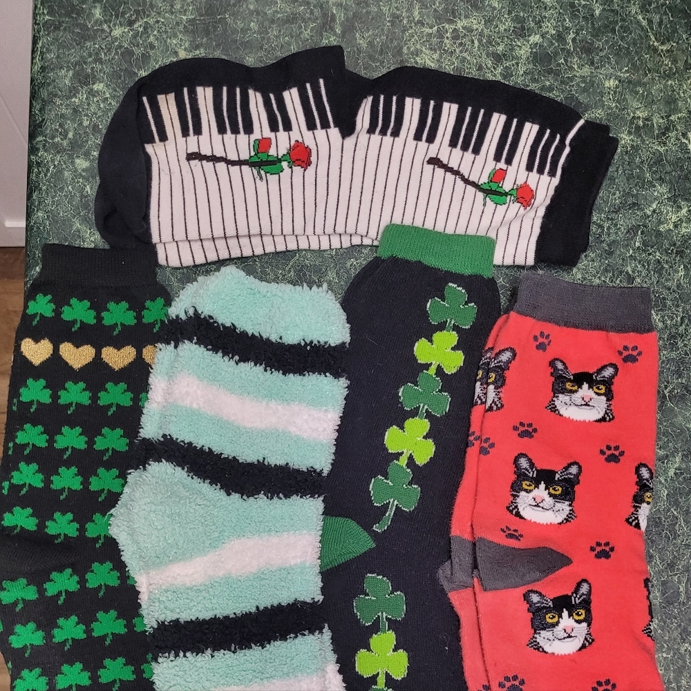 Colorful Patterned Socks Set - image 1
